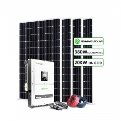 20kw trên lưới điện năng lượng mặt trời hệ thống nhà mà không có pin