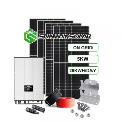 Hệ thống năng lượng mặt trời sử dụng cho khu dân cư 5Kwp
