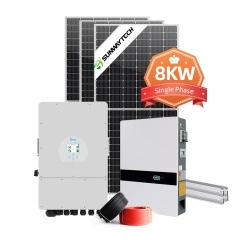 sử dụng tại nhà Hệ thống lưu trữ năng lượng mặt trời lai một pha 48V 8kw