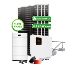Lưu trữ năng lượng Hệ thống năng lượng mặt trời lai 5Kw 10Kw 15Kw 20Kw với ngân hàng pin