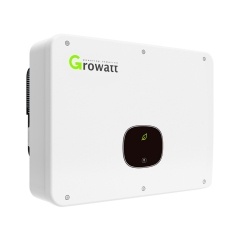 Bộ biến tần năng lượng mặt trời hòa lưới Growatt 15-25KW, hiệu suất cao 3 pha với màn hình LED