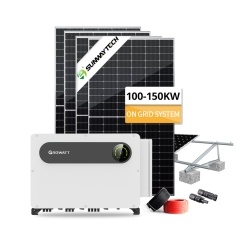Bộ hệ thống năng lượng mặt trời nối lưới dân dụng 100-150kW có giám sát WiFi