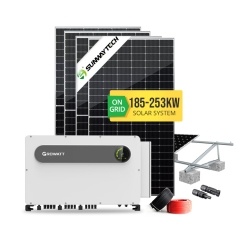 Hệ thống PV năng lượng mặt trời trên lưới 185-253KW có bộ lưu trữ năng lượng
